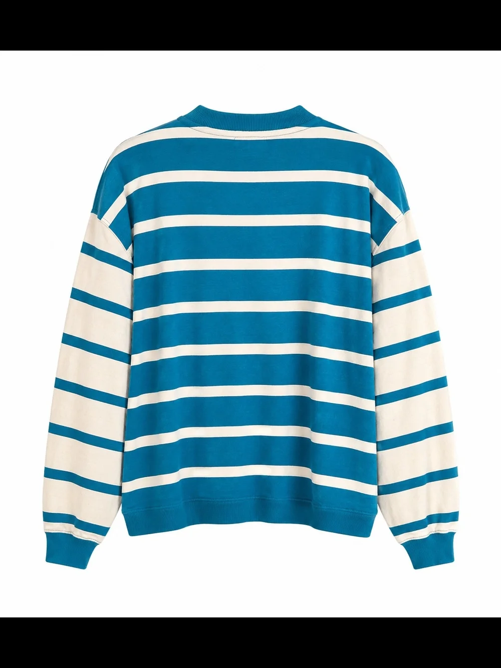 Free People Classic Striped Cardigan Sweater XS Blue Ivory Button Front Casual